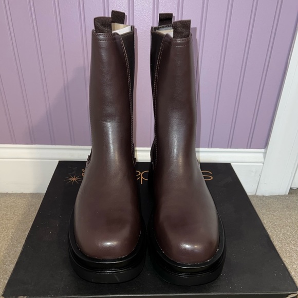 Shoedazzle Brown and Black Boots Women’s 10 - Picture 2 of 8